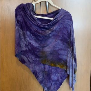 Tumbled Tye Dye Wrap/cape/scarf